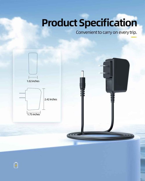 8V Power Cord Compatible with Philips Norelco HQ840 Multigroom Series 3000 MG3750 MG3750/60 MG3760 Charger Shaver Power Supply