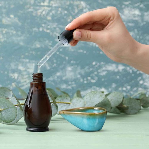 KALLORY Essential Oil Mixing Dish, Ceramic Facial Mask Mixing Bowl Aroma Oil Holder Small Spa Dishes for Salon