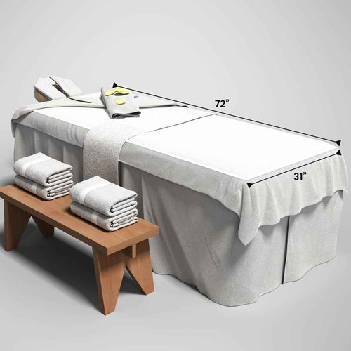 ForPro Professional Collection Fleece Massage Table Warmer, Extra Large 31" x 72" Heating Pad with 9 Heat Settings, Rapid Warming, LED Controller, 6' Detachable Power Cord