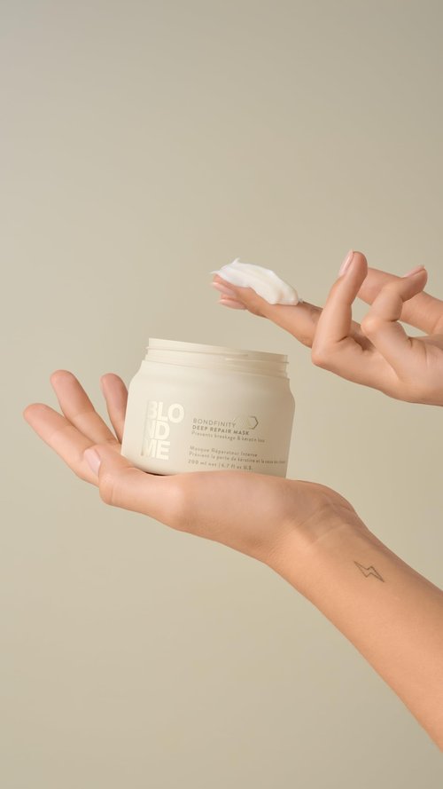 BlondMe Bond Repair Nourishing Mask for Blonde Hair, 6.7 Fl Oz | Intensive Hair Treatment | Adds Moisture and Softness |For Blonde, Lightened, & Grey Hair