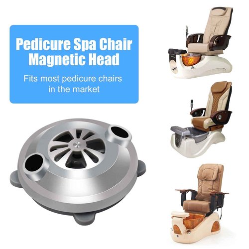 MIYOLO BF-004 Pipeless Magnetic Jet Head for LURACO Jet Motor Pedicure Chair Bathtub Tubs Spa Chairs Accessories Silver