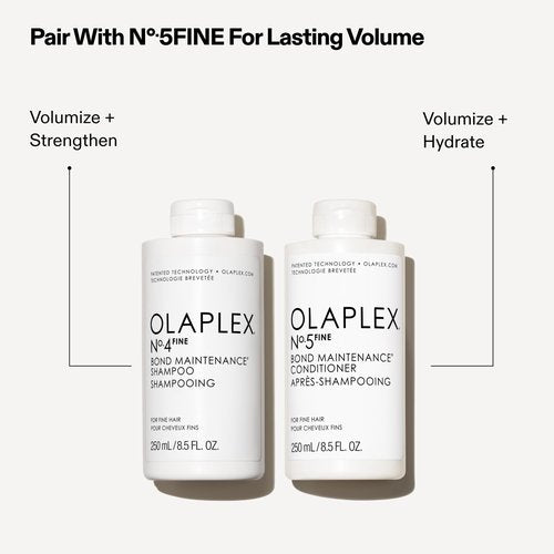 Olaplex Nº. 5 FINE Bond Maintenance Conditioner: Volumize & Strengthen | Gently Cleanse & Non Stripping | For Coily, Curly, Straight, and Wavy, 250 mL / 8.5 Fl. Oz.