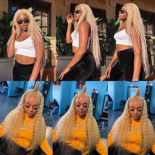 Condescension Human Hair Bundles Blonde 613 Jerry Curly 26 28 30 Inch Bundles Human Hair 100% Unprocessed Blonde Soft Sewn In Hair with Double Weft for Black Women