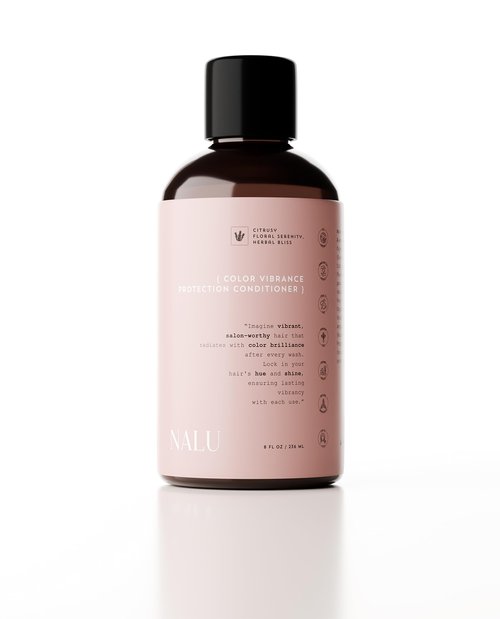 NALU Organic Color Vibrance Protection Conditiner. Deeply Hydrates and Revitalizes. Provides Color Protection & Formes a Protective Barrier Against Environmental Damafe. All Hair Types, 8 Fl Oz.