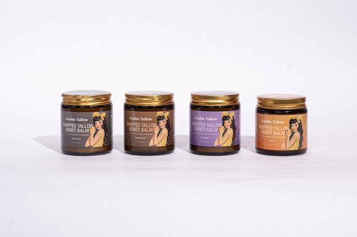 Enable Tallow Face & Body Cream – Whipped Beef Tallow & Manuka Honey Balm for Dry Skin, Eczema & Sensitive Skin – Natural Moisturizer, Sandalwood Scent, 4oz
