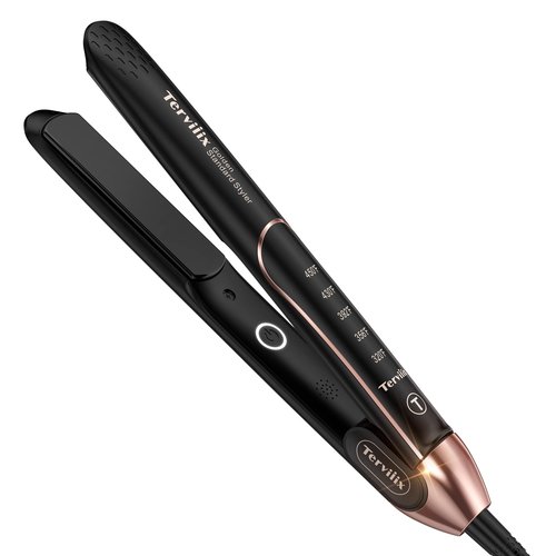 Terviiix Non-Snagging Ceramic Flat Iron Hair Straightener 1 inch, Plancha De Cabello,3X Less Damage Hair Straightener and Curler, 15s Fast Heating, 5 Adjustable Heats, Max 450°F