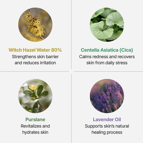 groundplan SOS Witch Rescue Mist - 80% Witch Hazel Toner with Cica for Redness Relief, Calming Silver Spray for Sensitive Skin, Korean Skin Care (3.38fl oz)