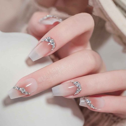 SILPECWEE Shiny Zircon Rhinestones for Nails 2-3mm Mini Nail Rhinestones Diamonds 3D Pointed Bottom Nail Crystals Nail Gems and Charms for Nails Design Nail Decorations for Craft Nail Supplies