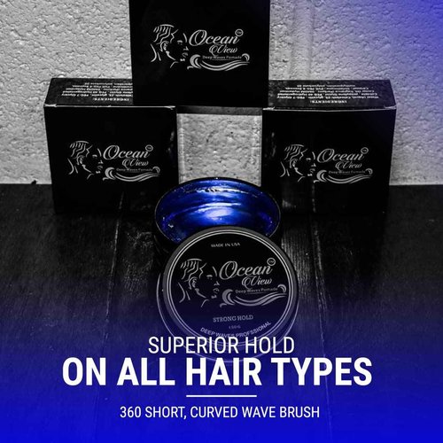 OCEAN VIEW DEEP WAVES POMADE 360 Wave Brush + 360 Wave Grease