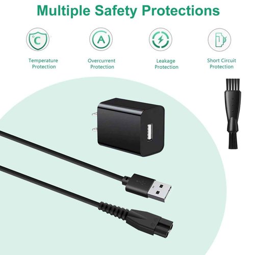 Replacement Charger for Limural Hair Clippers, Trimmer Charger Cord Compatible with Limural Electric Shavers for Men