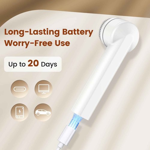 DOCOCO Facial Cleansing Brush, Electric Face Scrubber with 2 Rotational Directions, 3 in 1 Facial Brushes for Cleaning and Exfoliating, 3 Speeds Adjustable, Waterproof Face Wash Brush for Men Women
