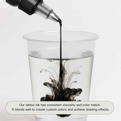 Xtreme GO2 Tattoo Ink 1OZ / 30ML Intense Black for Bold Fillings Highly Concentrated Smooth Application Vegan for Tattoo Artists