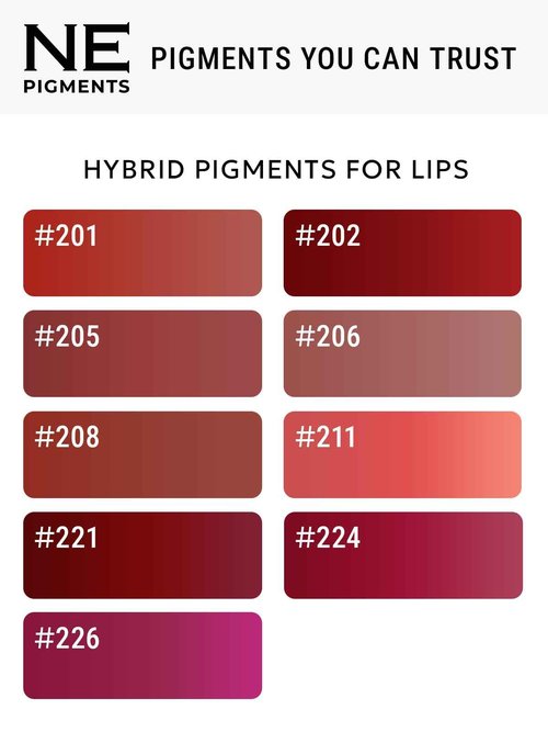 NE PIGMENTS Ash Rose #206 - By Elena Nechaeva - Lip Pigment - Permanent Makeup - Professional Tattoo Ink