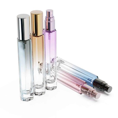 10ML 5PCS Glass Refillable Perfume Travel Bottle,Mini Pocket Size Portable For Traveling and Outgoing,Empty Atomizer Cologne Spray Bottles with Funnel