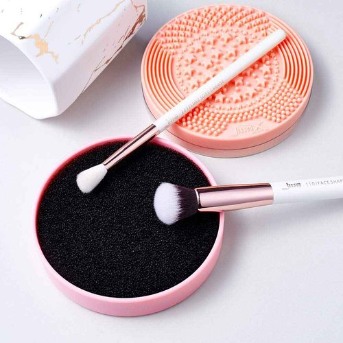 Jessup Face Makeup Brushes Set T273 with Brush Cleaning Mat A005