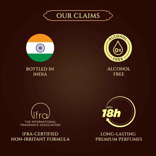 BELLAVITA Luxury Taaj Attar | Long Lasting Unisex Gift Set for Man and Woman 4x12ml | Caramel, Lemon, Cinnamon, and Musk | Non-Alcoholic Roll On | Oud, Floral, Musk | Attar for Men and Women