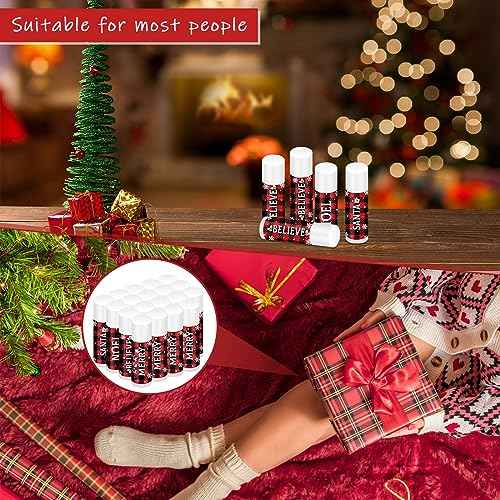 Sosation 40 Pcs Christmas Flavored Lip Balm Bulk Holiday Christmas Stocking Gift Set Celebrate Lip Balm Stick Beauty Lip Care