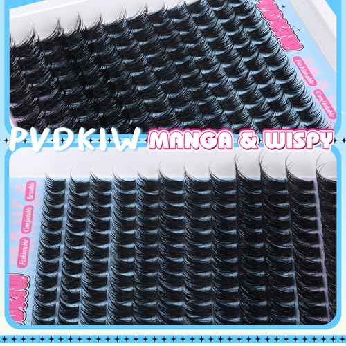 Volume Lash Clusters Wispy Eyelash Clusters C Curl Cluster Eyelash Extensions 10-18MM DIY Lash Extension 144Pcs Reusable False Eyelashes