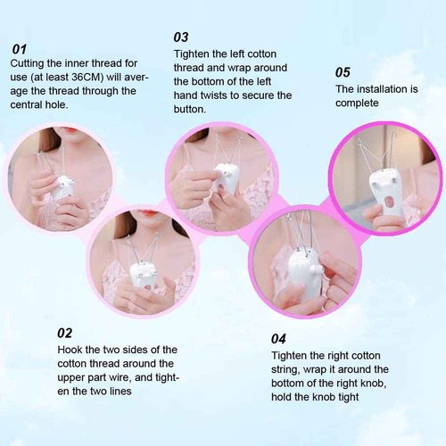 Threading Hair Removal, Hair Removal Device, Electric Threading Epilator USB Hair Remover for & Body Hair Removal with Cotton Thread Roll (Pinks)