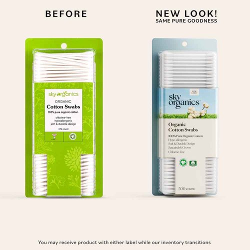 Sky Organics - Organic Cotton Swabs, 1500 ct. - Ultra Soft Tips - Strong & Durable - Hypoallergenic - Chlorine Free - Sustainable - Natural, Vegan & Cruelty Free - Skin Care & Self Care w ebook