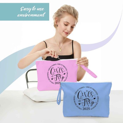 Fokongna 2PCS Girls Trip Gifts Wet Bag Wet Dry Bag Beach Bag Favors for Swimsuit Toiletry Bag Travel Essentials For Women, Beach Travel Gym Wet Dry Bag for Swimsuit Dirty Diaper Bag