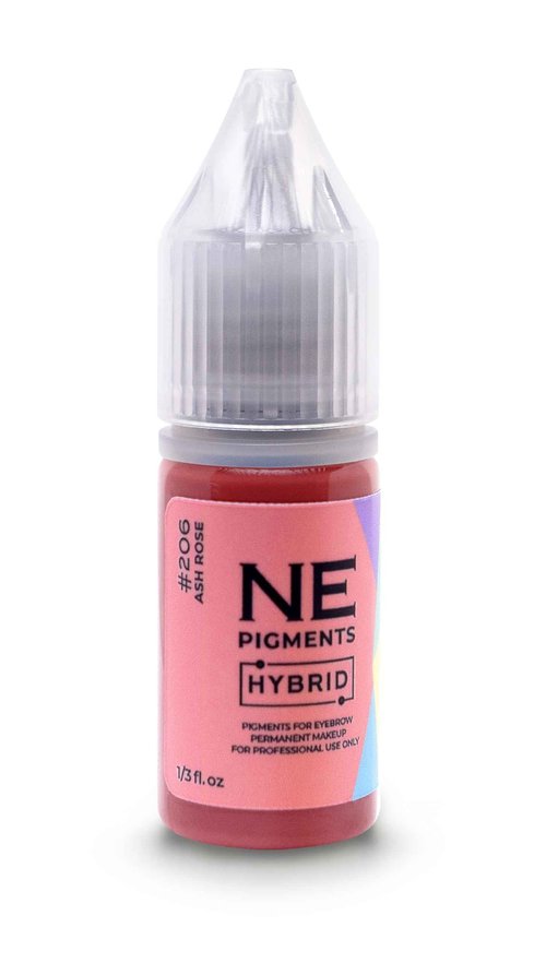 NE PIGMENTS Ash Rose #206 - By Elena Nechaeva - Lip Pigment - Permanent Makeup - Professional Tattoo Ink