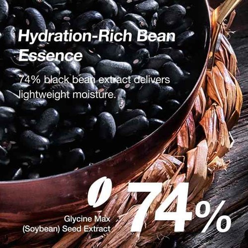 ODELOI Black bean 74% Ampoule Luftig 1.69 fl.oz / 50ml, Skin Calm Ampoule with Skin Vitalizing, for Sensitive and Combination Skin, Mild Ampoule for Face, Korean Skin Care