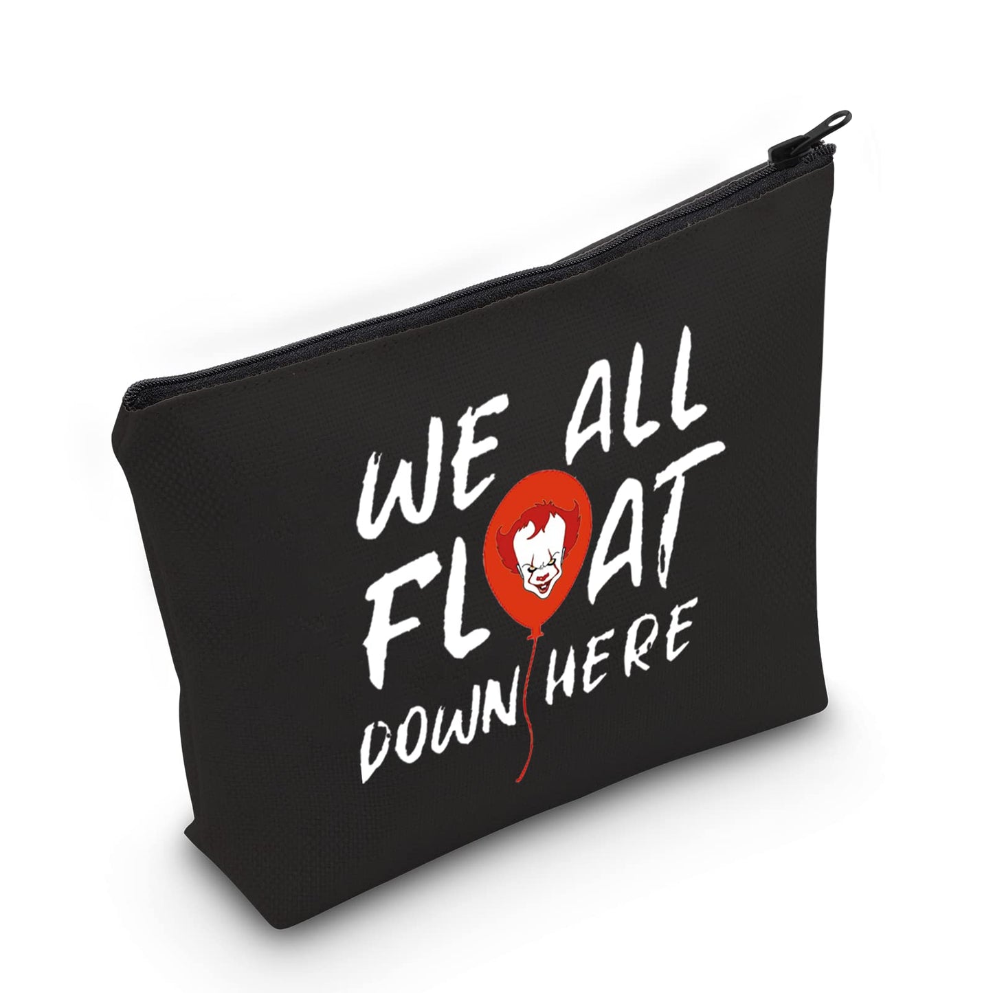 ZJXHPO IT Movies Fans Gift We All Float Down Here Makeup Bag Horror Movies Lover Gift Spooky Gift (BL Float)