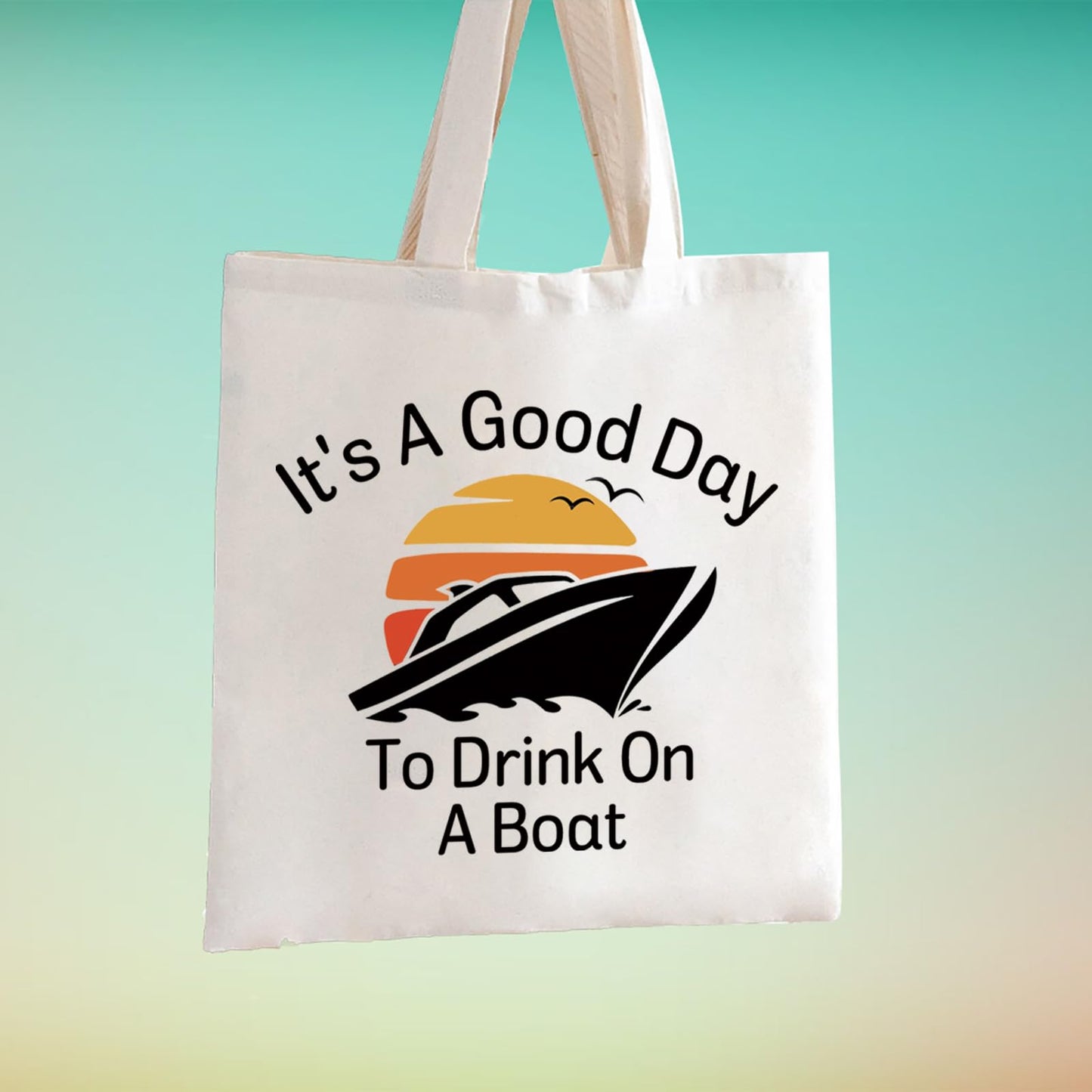 TSOTMO Boating Lover Gift Cruise Trip Gift It's A Good Day To Drink On A Boat Zipper Pouch Makeup Bag (Day Boat tote)