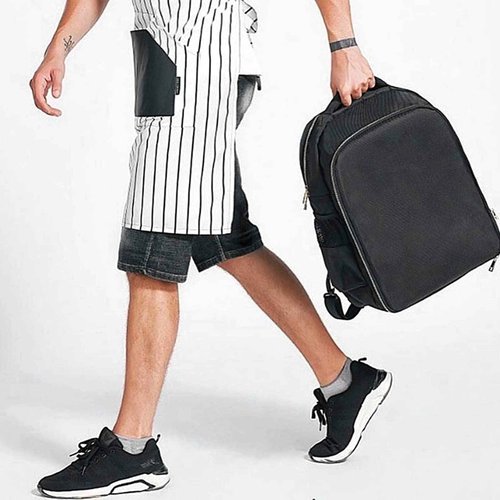 AIHOPESTO Barber Travel Backpack (Black, 17.7 x 12.6 x 7.5 inches), Air Cushion Design, Waterproof, High Capacity for Clippers and Supplies