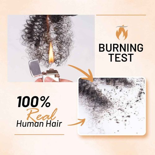 14 Inch Afro Kinkys Bulk Human Hair For Twist,100% Human Hair 4C Kinky-Curly for Dreadlocks, Loc Repair, Braiding Hair(Natural Black, 50 Gram)