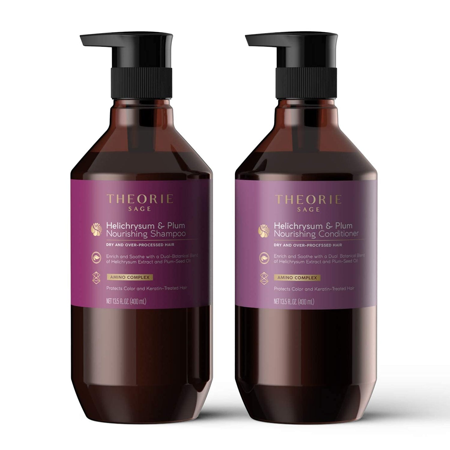 Theorie Helichrysum & Plum - Nourishing Conditioner - For Dry & Over Processed Hair, 400mL