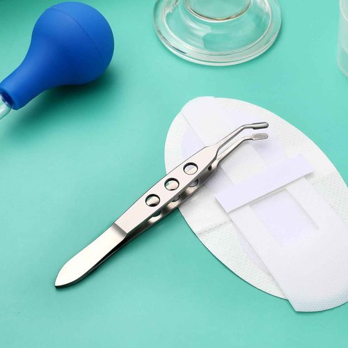 Meibomian Gland Massage Forceps Expressor Forceps Eyelid Massage Tweezers Meibomian Gland Tweezers Massage Tool Tweezers Clips Pliers Tool Remover Short Hair Stainless Steel Miss