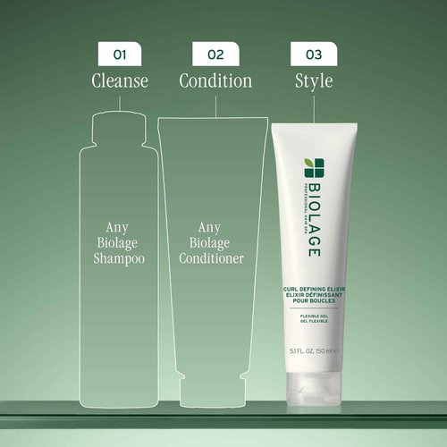 Biolage Curl Defining Elixir - Lasting Curl Control, Anti-Frizz, Shine Enhancing, Natural Movement, Vegan & Paraben-Free, 5 Fl Oz, packaging may vary