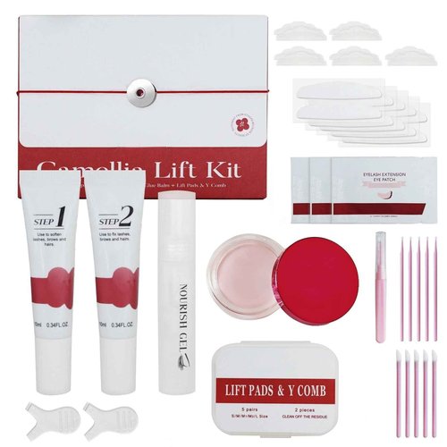Upgraded Lash Lift Kit Professional - Eyebrow Lamination & Eyelash Perm Kit with High Adhesion Glue and Long-Lasting Curling Set, Gentle Formula for Sensitive Eyes