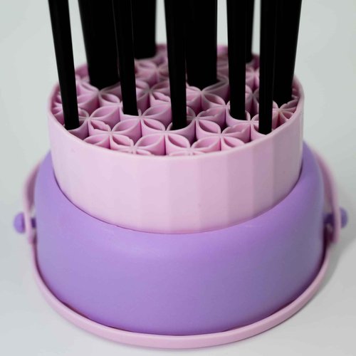 SHOPiiLAND 18-Piece Vegan Makeup Brush Set – Black & Pink Case, Soft Synthetic Bristles, Cruelty-Free, Ideal for Liquid, Powder, Cream & Bronzer; Includes Kabuki, Blender, Blush & Eyeshadow Brushes