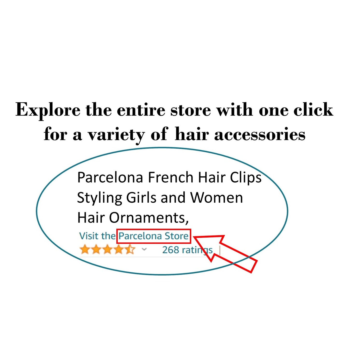 Parcelona French Oval Simple 4 1/4" Large Cellulose Acetate Metal Free Hair Barrette Clips Ponytail Non Slip Fashion Durable Styling Women Hair Accessories Hair Clip for Girls, Made in France(Neon