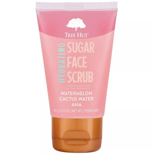 Watermelon & Cactus Hydrating Face Scrub – 1.5 fl oz, Deep Pore Cleanser with AHA, Exfoliates Skin & Impurities, Vegan & Free of Parabens & Sulfates, VitaBoost™ Loofah (Pack of 3, Watermelon & Cactus)
