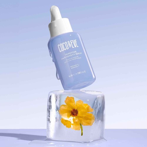 Coco & Eve Boost Therapy Tripeptide Hair Density Serum. For Thicker, Fuller Hair. Anti-Hair Loss & Shedding, Lightweight Scalp Treatment with Biotin & Caffeine for Volume & Restoration (2.03 Fl Oz)