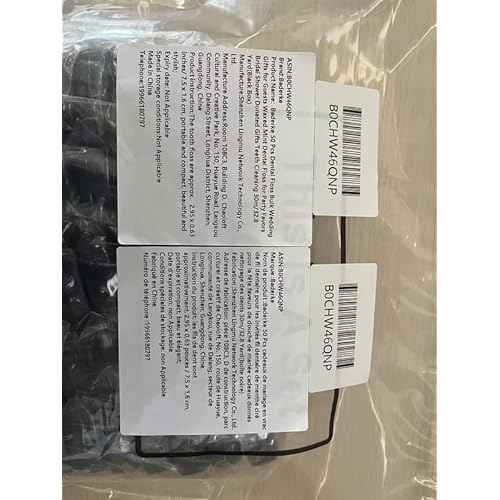 Baderke 50 Pcs Dental Floss Bulk Wedding Gifts for Guests Waxed Mint Dental Floss for Homeless Party Favors Bridal Shower Donated Gifts Teeth Cleaning 30m/32.8 Yard(Black Box)