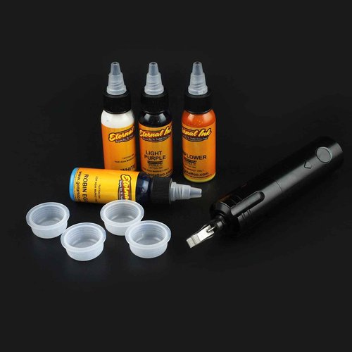 Tattoo Ink Caps Large-Denergy 100pcs Premium Mag Disposable Ink Cap Fit with 69 Big Magnum Needles