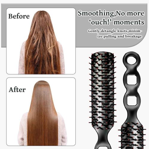 Bulk Hair Brushes 100 PCS Individually Wrapped Hair Brush Bulk, Disposable Hair Brushes Homeless Supplies Bulk Suitable for Charity Donation,Hotel,Shelter,Home(Black)