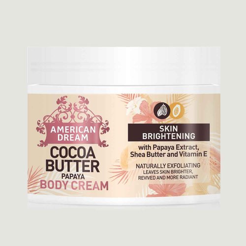American Dream Papaya Butter Body Cream with Papaya Extract, Shea Butter & Vitamin E 500ml, 17.637 Ounce, 1