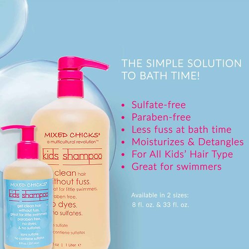 Mixed Chicks Gentle Kids Shampoo – Gentle & Sulfate-free, 33 fl.oz.