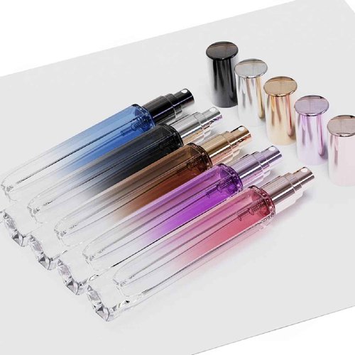 10ML 5PCS Glass Refillable Perfume Travel Bottle,Mini Pocket Size Portable For Traveling and Outgoing,Empty Atomizer Cologne Spray Bottles with Funnel