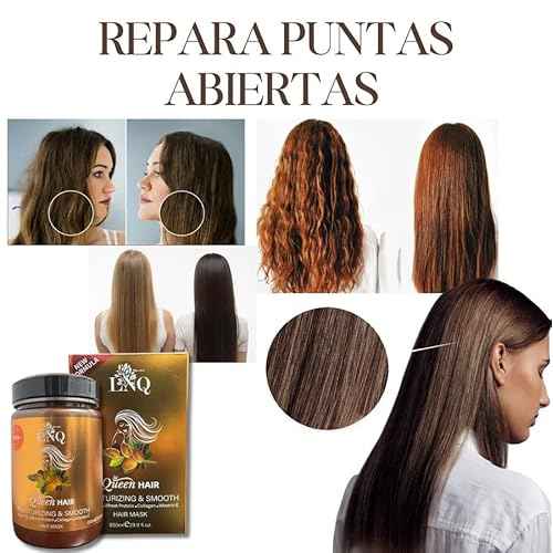 Keratina Capilar La Reina del Cabello ? 850 ml ? Con Arg?n, Col?geno, Prote?na de Trigo y Vitamina E ? Sin Sal ni Parabenos ? Hidrataci?n y Alisado Profundo