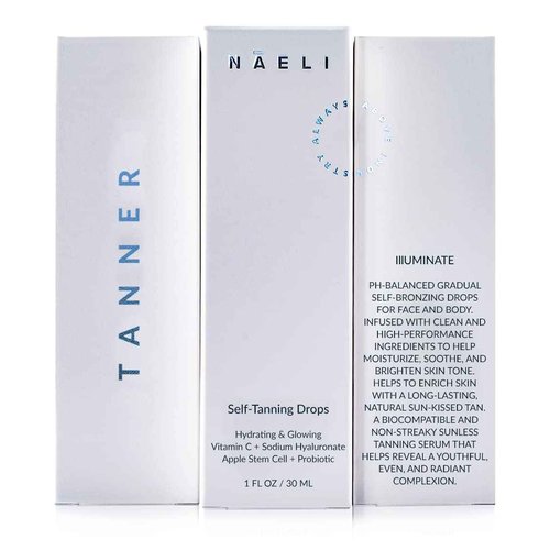Self Tanner Drops & SPF 30 Face Moisturizer Bundle, Natural Anti-Aging Tanning Drops and Face Moisturizer with SPF 30 Set