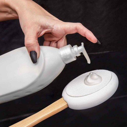 Toem Charcoal Loofah & 4 Pad Lotion Applicator Bundle