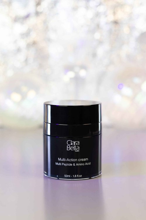 Clara Bella Health Multi-Action Facial Cream, for Dry Skin 1.6 fl oz, Multi Peptide & Amino Acid