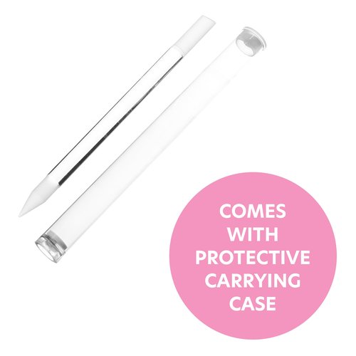 BONA FIDE BEAUTY Glass Nail File (Aqua/Violet), Cuticle Pusher and Glass Nail File (Clear) - Premium Czech Glass Bundle
